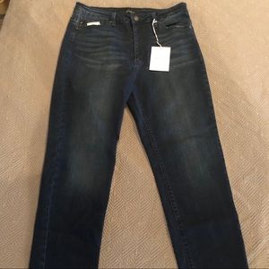 Kan Can high-rise ankle jean